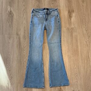 Hollister Light Blue Low-Rise Flare Jeans 000s 23s